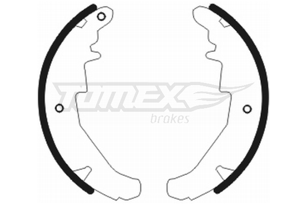 Sada brzdových čeľustí TOMEX Brakes